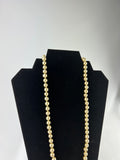 Chanel Cream Pearl Necklace on Cord with Chanel Logo Adjustable Piece
