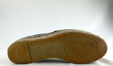 Chanel Black Lambskin Espadrille Flats Size 40