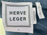 Herve Leger Classic Blue Elisha Novelty Bandage Bodycon Dress