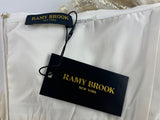 Ramy Brook Mayrice Gold Metallic Strapless Mini Dress Size 2