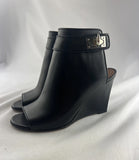 Givenchy Black Wedge Slides With Buckle Size 7