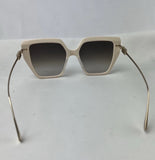 FENDI Cream Oversized Frame Sunglasses W/ Box