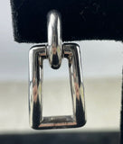 Tiffany sterling silver rectangle drop earrings