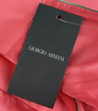Giorgio Armani New Multicolor 100% Silk Bow Detail Knee Length Dress