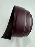 Hermes Reversible Brown/ Mulberry Leather Belt Strap Size 85