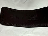 Hermes Reversible Brown/ Mulberry Leather Belt Strap Size 85