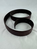 Hermes Reversible Brown/ Mulberry Leather Belt Strap Size 85