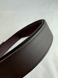 Hermes Reversible Brown/ Mulberry Leather Belt Strap Size 85