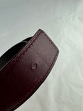 Hermes Reversible Brown/ Mulberry Leather Belt Strap Size 85