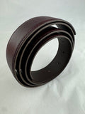 Hermes Reversible Brown/ Mulberry Leather Belt Strap Size 85