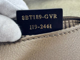 FENDI Taupe Color Block Leather Medium Anna Shoulder Bag