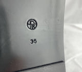 The Row Wedge Satin Sandal In Black Size EU 36