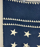 Judi Boisson Blue & White Stars Quilt/Wall Hanging 1995