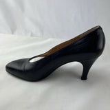 HERMES Classic Low Heel Pump Black Womens 38
