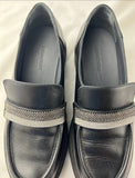 Fabiana Filippi Women’s Black Beaded Loafers Size 37