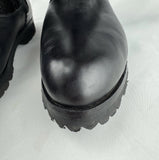 Vibram Gambite, Black Leather/Fur Tall Boots size 7.5