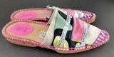 Emilio Pucci Pink Print Espadrille Sandals