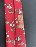 Hermes Red Printed Tie