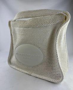 Alexander Wang White Ryan Raffia-Effect Large Bag
