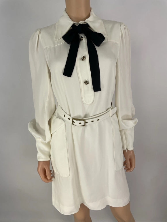 Zimmermann Collared Cream Swing A-Line Dress Size AU 0, US 4