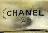 Chanel Vintage Black Satin Embellished Pointed Toe Pumps