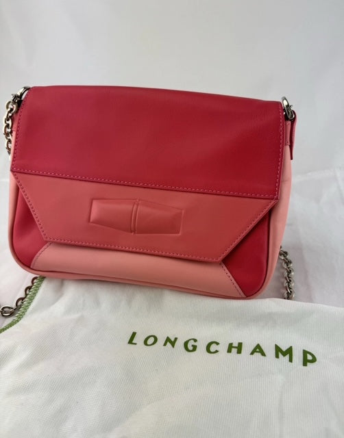 Longchamp Pink Dolce Night Shoulder Crossbody Bag