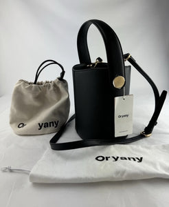 Oryany Black Leather Ali Bucket Bag NWT