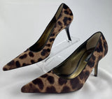 Dolce & Gabbana Leopard Print Calf Leather & Pony Hair Pointed Toe Pumps Size 37 / US 7