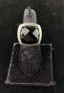 DAVID YURMAN Stering Silver Onyx Albion Ring Size 6