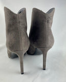 Saint Laurent New Gray Suede Ankle Boots