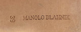 Manolo Blahnik New Black Satin Stiletto Pumps
