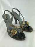 Gucci leather hysteria pump sandal size EU 37 US 7