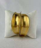 Clara Kasavina Brushed Gold Double Cuff Bracelet