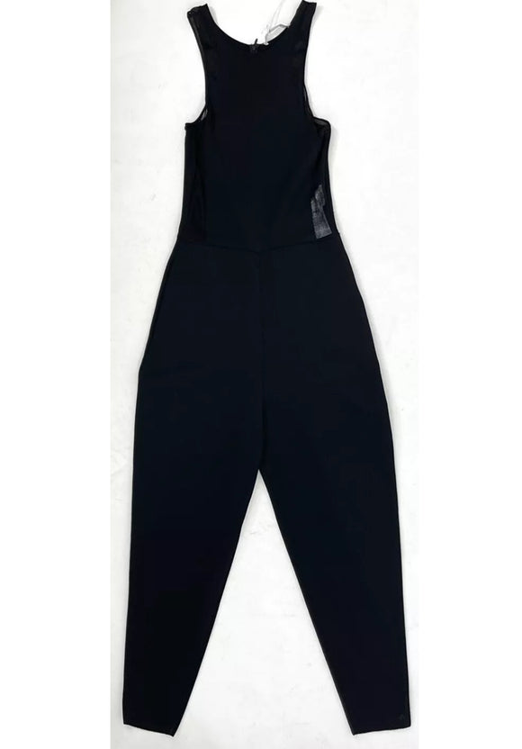 Stella Mccartney Mesh Cutout Jumpsuit Black Size M