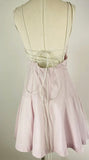 Giovanni Bedin Pink Pleated Silk Blend Mini Dress Size 42 US 6
