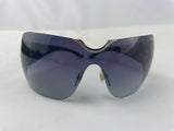 Chopard Silver Crystal Embellished SCH 883S Shield Sunglasses