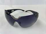 Chopard Silver Crystal Embellished SCH 883S Shield Sunglasses