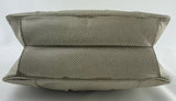 Judith Leiber Karung Snakeskin Taupe Semi Precious Stones Bag Clutch