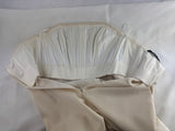 Stella McCartney Cream/White Strapless Jumpsuit Size 38