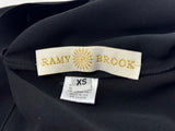 Ramy Brook High Neck Chain Halter Black Crepe Jumpsuit Size XS