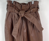 Walter Baker Genuine Leather Paperbag High-Waisted Maggie Pants Size 2