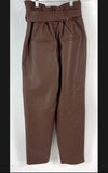 Walter Baker Genuine Leather Paperbag High-Waisted Maggie Pants Size 2