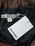 Walter Baker Genuine Leather Paperbag High-Waisted Maggie Pants Size 2