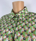Etro Fitted Micro-floral Printed Button Down Size 48