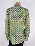 Etro Fitted Micro-floral Printed Button Down Size 48
