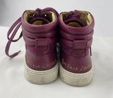 Yves Saint Laurent Purple Patent Leather Malibu High Top Sneakers Size 27 US 7