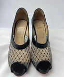 Christian Louboutin Sheer Mesh Stiletto Heels Size 38.5
