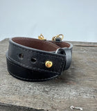 Givenchy Paris Leather Gold chain Wrap bracelet