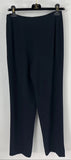 Chanel Black Wool Side Zip Straight Leg Dress Pants Size 40