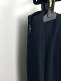 Chanel Black Wool Side Zip Straight Leg Dress Pants Size 40